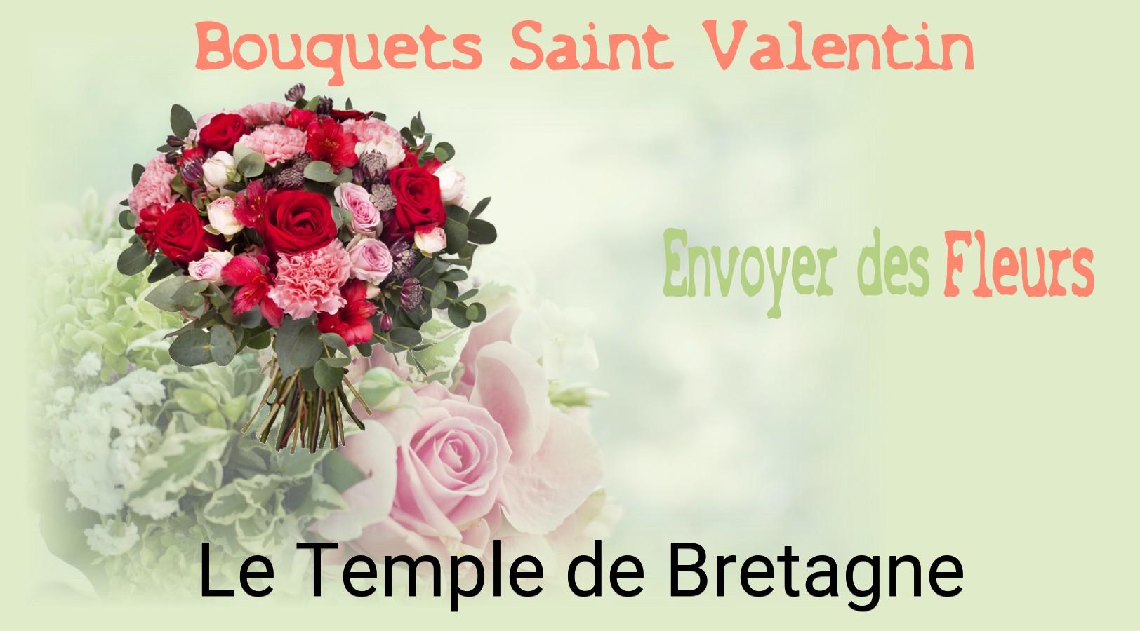 Roses de Saint-Valentin livrées à Le Temple-de-Bretagne